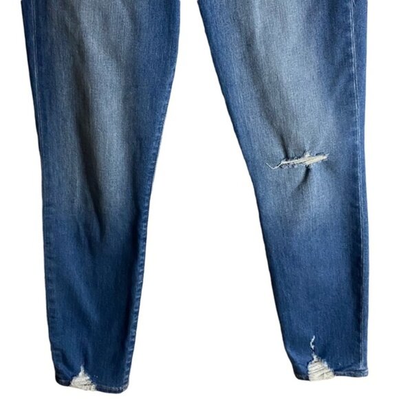 Gap True Skinny Ankle Sky High Light Indigo Distressed Jeans - Picture 3 of 8